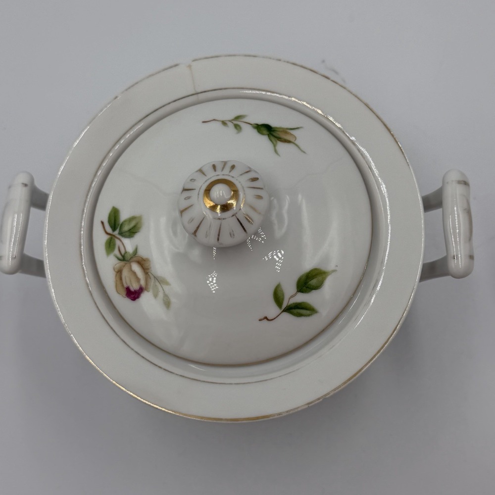Vintage Lynmore Golden Rose Fine China Japan Lidded Sugar Bowl Porcelain - Picture 7 of 9